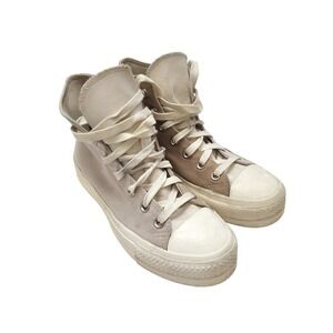 Converse All Star Chuck Taylor Platform Hemp Desert Sand Egret Sneaker 8.5